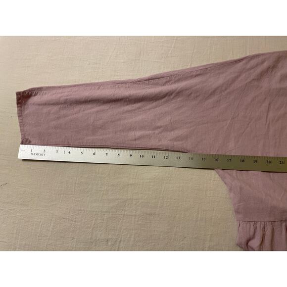 Belle Zeke Size Medium Women's Long Sleeve Blouse‎ Casual Pink/Lavender - Picture 6 of 6